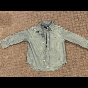 Little Boys 2T Long-Sleeve Chambray Shirt